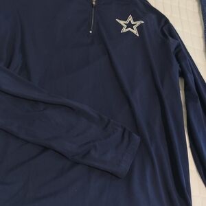 NFL Dallas Cowboys Navy Zip-Up Shirt